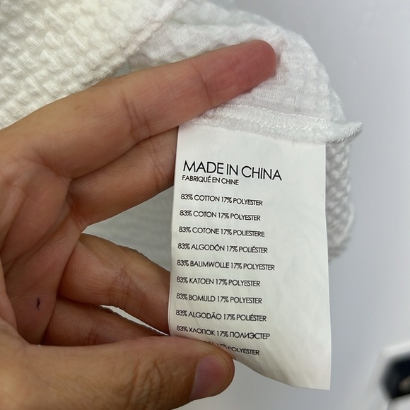 Club Monaco - White Pebbled Design Sleeveless Lightweight Mini Dress Size Small - Picture 10 of 11